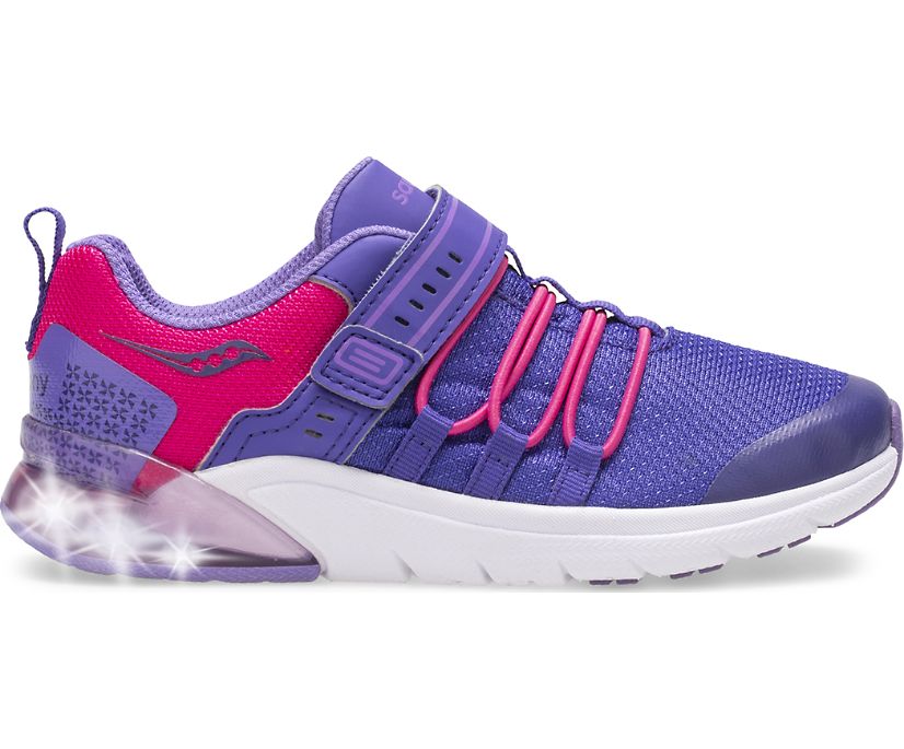 Saucony Flash Glow 2.0 Kids\' Sneakers Purple / Pink | Canada 871DFMN